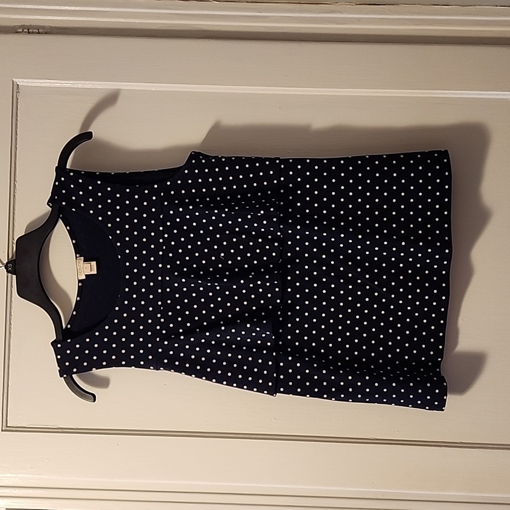 JCrew Sleeveless Polka Dot Top